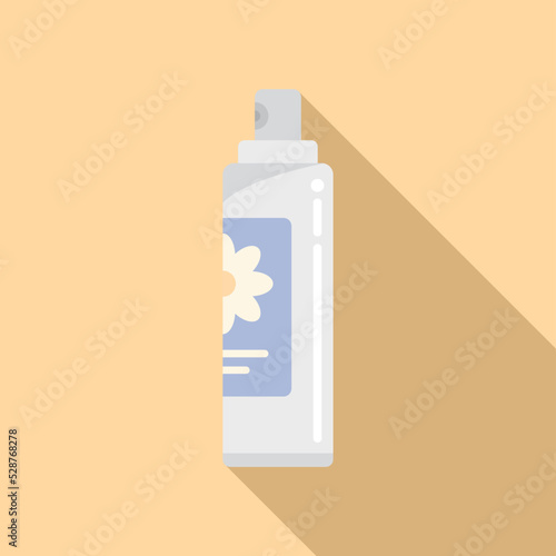 Deodorant icon flat vector. Air spray. Scent effect