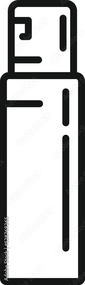 Cosmetic sticks icon outline vector. Air spray. Fresh smell Cosmetic sticks icon outline vector. Air spray. Fresh smell