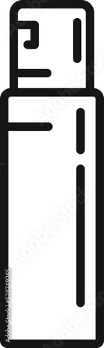 Cosmetic sticks icon outline vector. Air spray. Fresh smell
