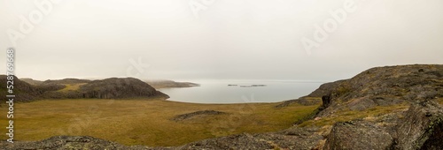 Panorama of Edinburgh Island, Nunavut, Canada