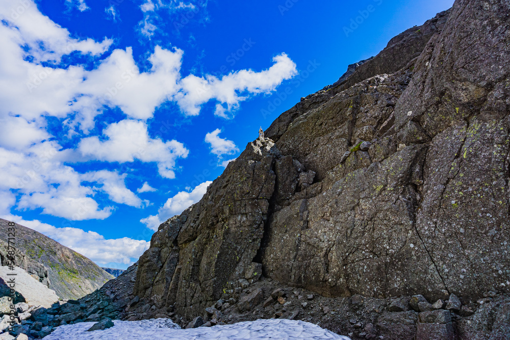 Mountains Apatite. Ski resort- Arctic region of Russia is a popular hiking trail