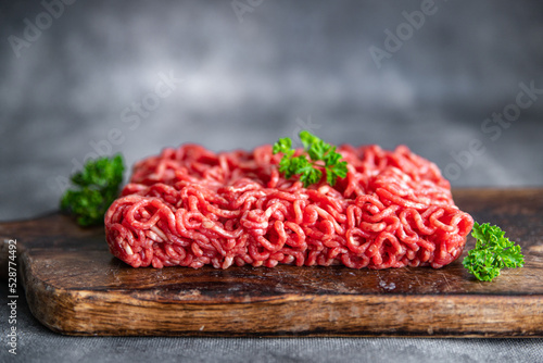 фотографія meat minced raw pork, beef cuisine fresh food snack on the table copy space food