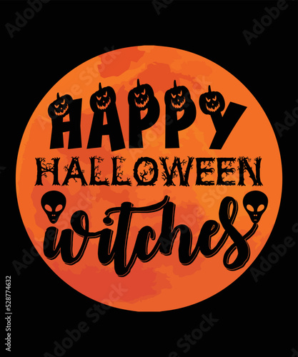 Happy Halloween Witch, ,Happy Halloween, Moon Vector,  Tee Vector,  Happy Halloween  T Shirt,  Happy Halloween  Svg , Happy T Shirt , Halloween Witch T Shirt, Happy Witch,