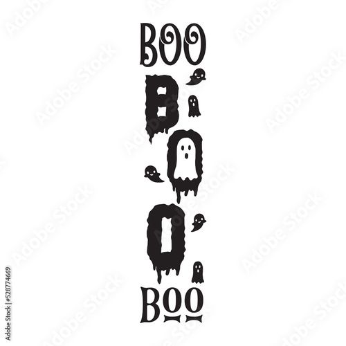 Boo Boo Halloween porch sign