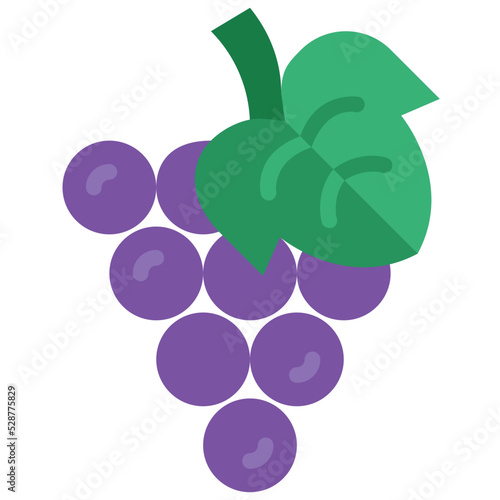 grape flat icon
