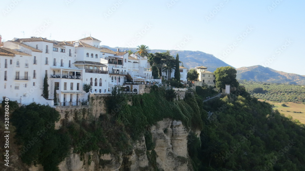 Homes on the Edge of a cliff Ronda Spain