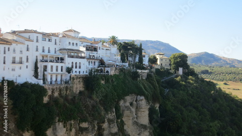 Homes on the Edge of a cliff Ronda Spain © Rick