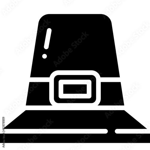 pilgrim hat solid icon