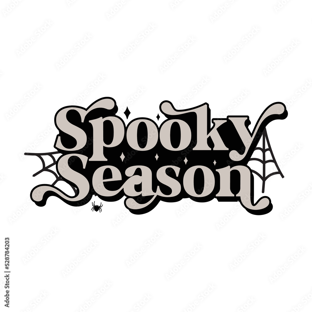 Spooky season, Retro Halloween design Spooky season, Retro Halloween design