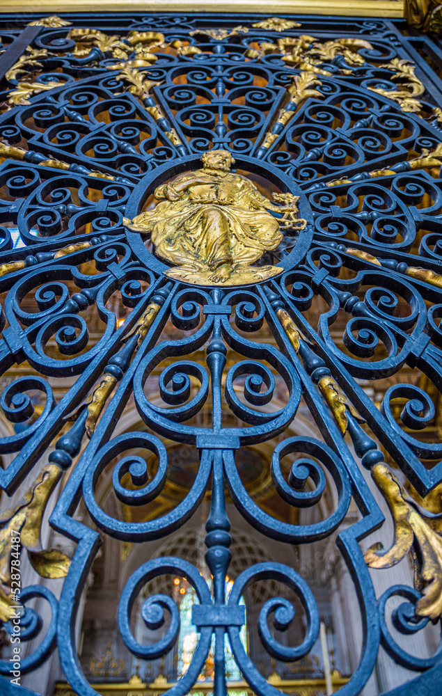 Christopher Wren's St. Paul's Cathedral Main Altar Gate Detail With Saint Paul in London