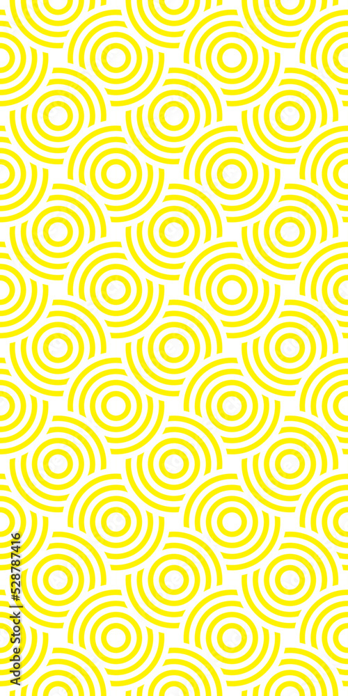 Vector seamless pattern with concentric circles. Geometric abstract background.