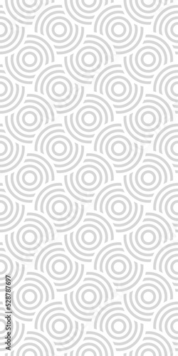 Vector seamless pattern with concentric circles. Geometric abstract background. © Vadym