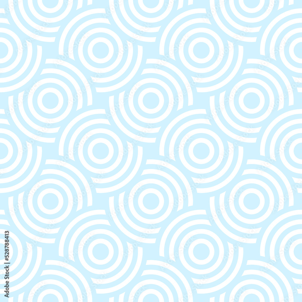 Vector seamless pattern with concentric circles. Geometric abstract background. Vector seamless pattern with concentric circles. Geometric abstract background.