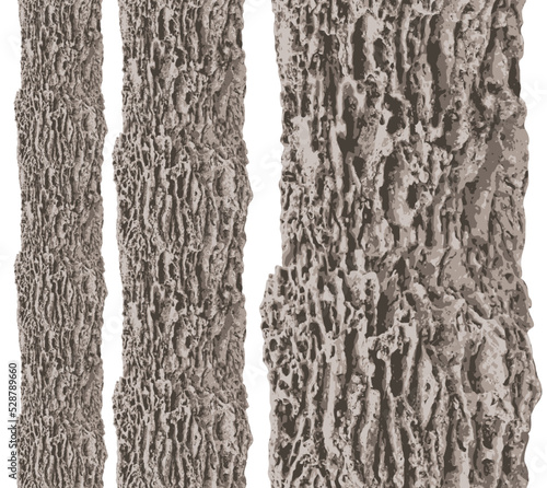 Seamless pattern of wood bark or stone. Repeating stone texture. Realistic vector background. Suitable for wallpaper, wrapping paper, fabric, flooring, ceramic tile