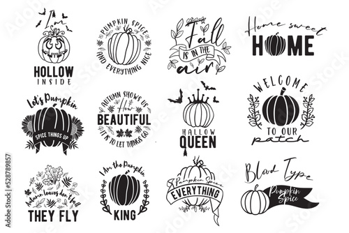 all svg bundle hand lettered, fall svg, halloween svg, thanksgiving svg, autumn svg, pumpkin svg, fall shirt svg, fall sign, sugar and pumpkin spice and everything nice, i'm hollow inside