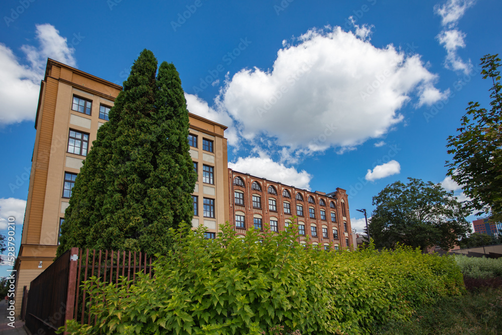 Fototapeta premium Ancient building in Łódź, Poland