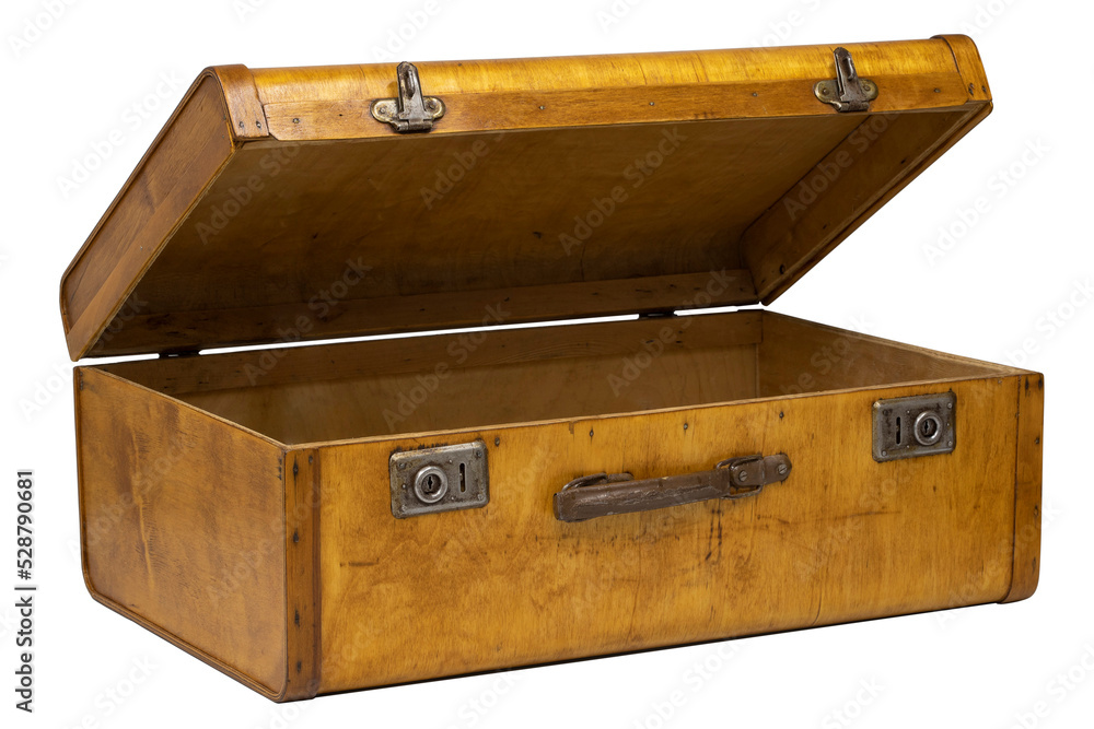 Old chest box isolated on white background Old chest box isolated on white background