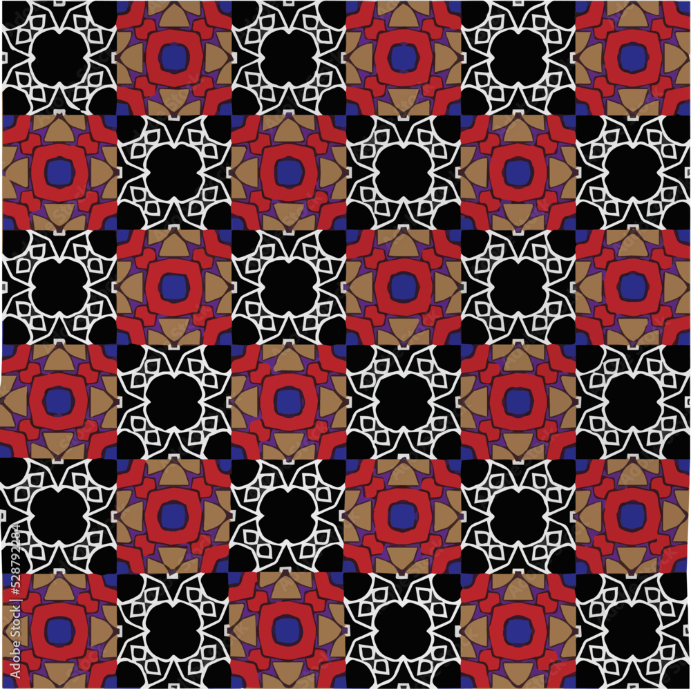 Abstract ethnic rug ornamental seamless pattern.Perfect for fashion, textile design, cute themed fabric, on wall paper, wrapping paper, fabrics and home decor.