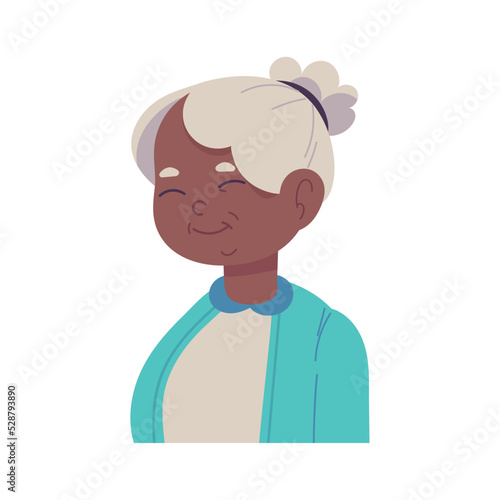 lovely grandma smiling