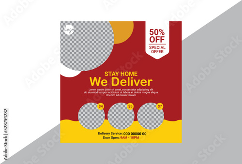 Food Delivery Service Banner Ad