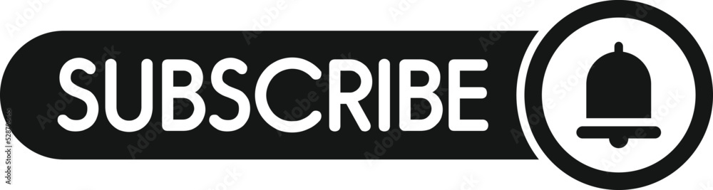 Subscribe icon simple vector. Sound interface. Social post Subscribe icon simple vector. Sound interface. Social post