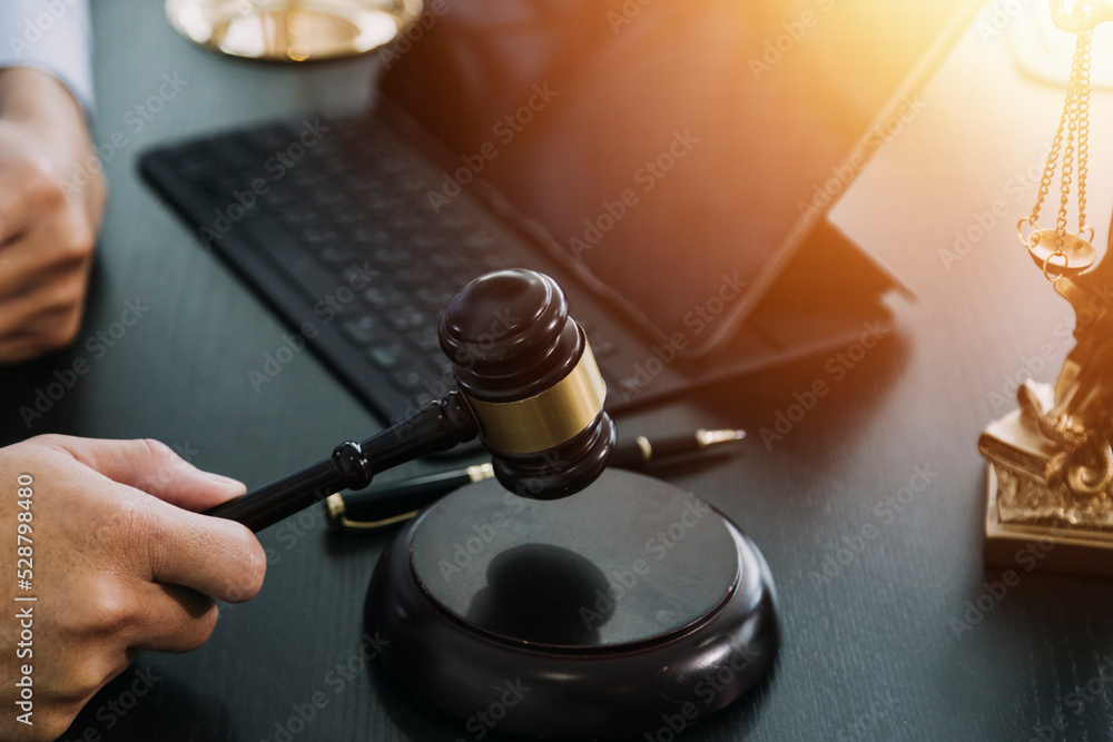 Lawsuit and justice concept, Lawyer working with partner at law Lawsuit and justice concept, Lawyer working with partner at law