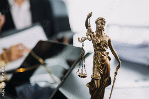 Lawsuit and justice concept, Lawyer working with partner at law © ARMMY PICCA