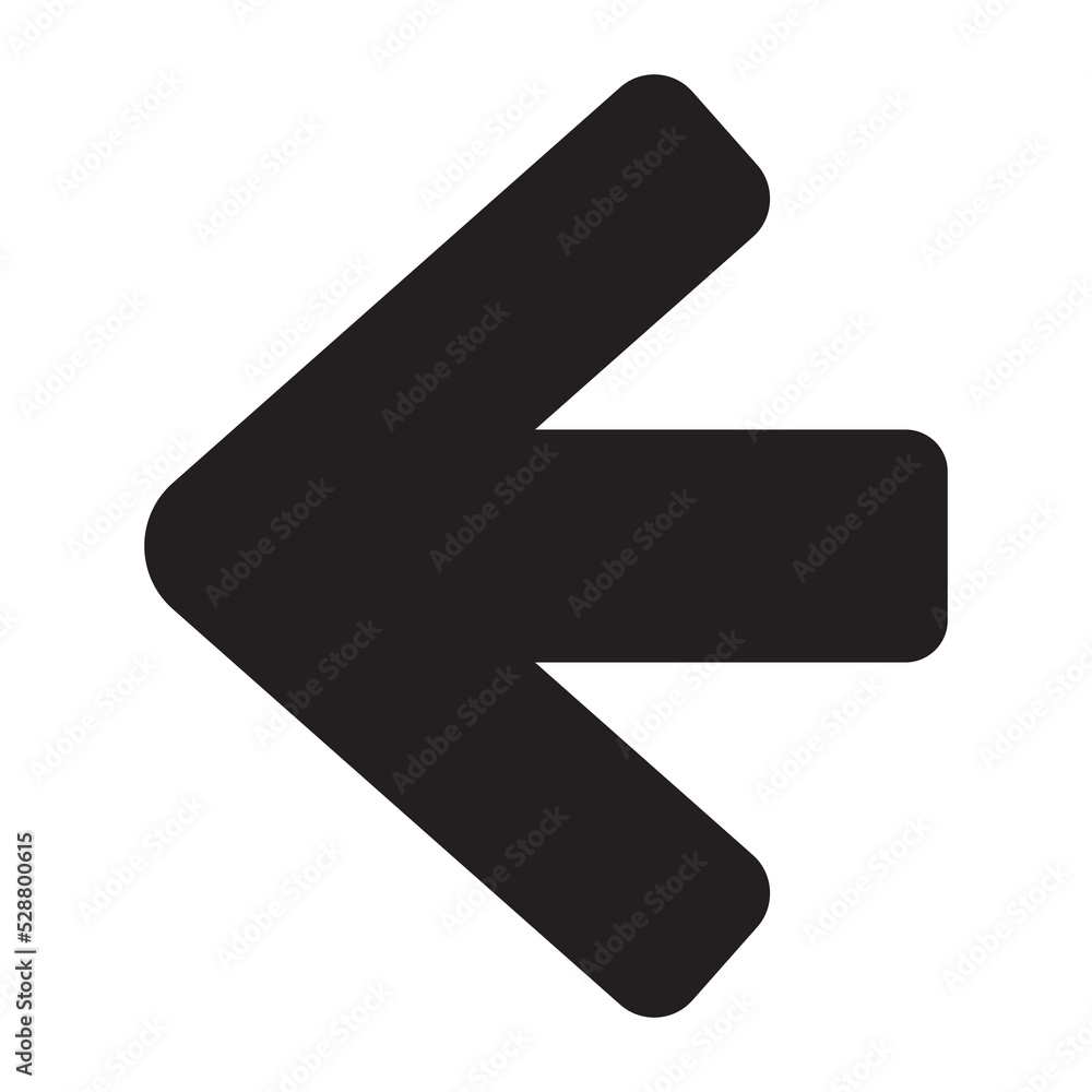 Arrow back icon. Backward button illustration Arrow back icon. Backward button illustration