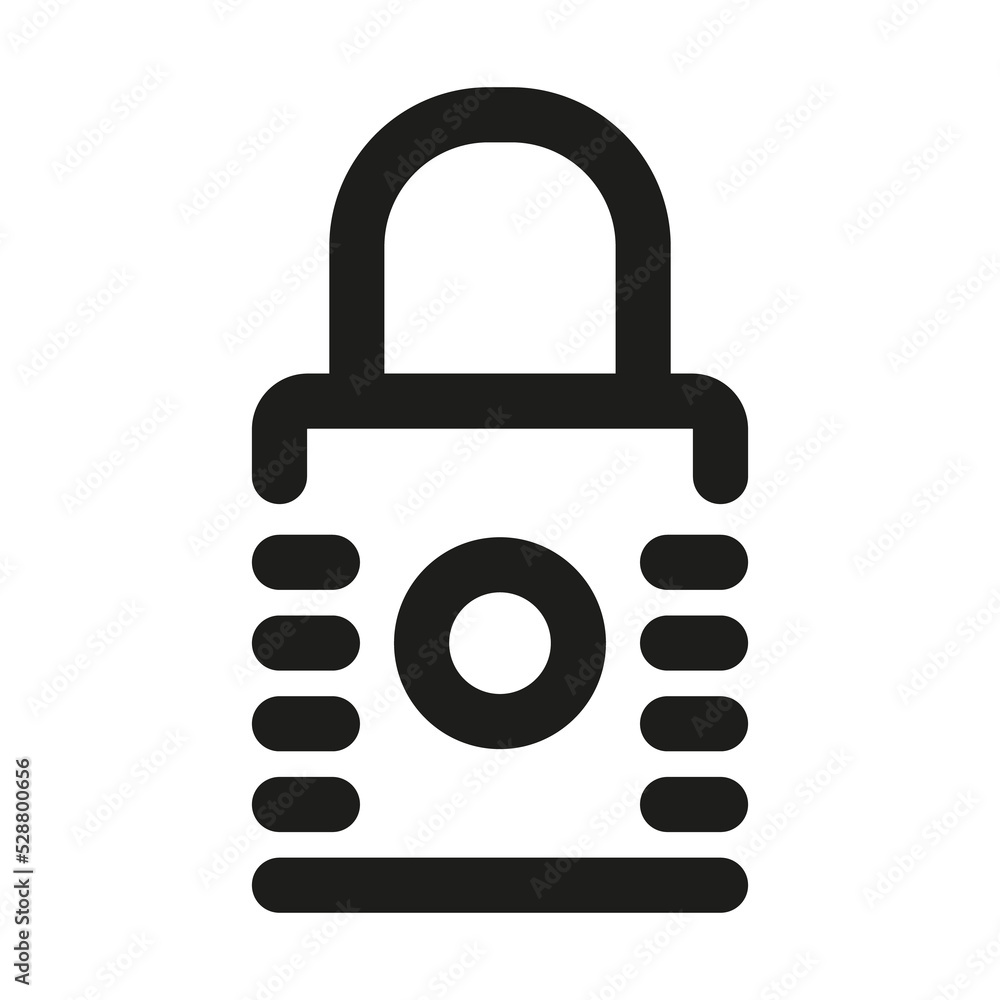 Padlock icon. Lock or closed concept illustration Padlock icon. Lock or closed concept illustration