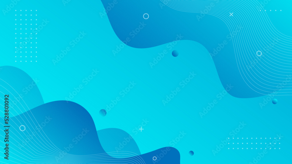 Modern Abstract Background with Retro Memphis Wave Vibrant Blue Gradient Color Modern Abstract Background with Retro Memphis Wave Vibrant Blue Gradient Color