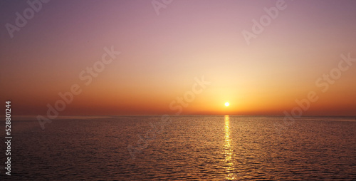 Sunrise at the mediterranean sea