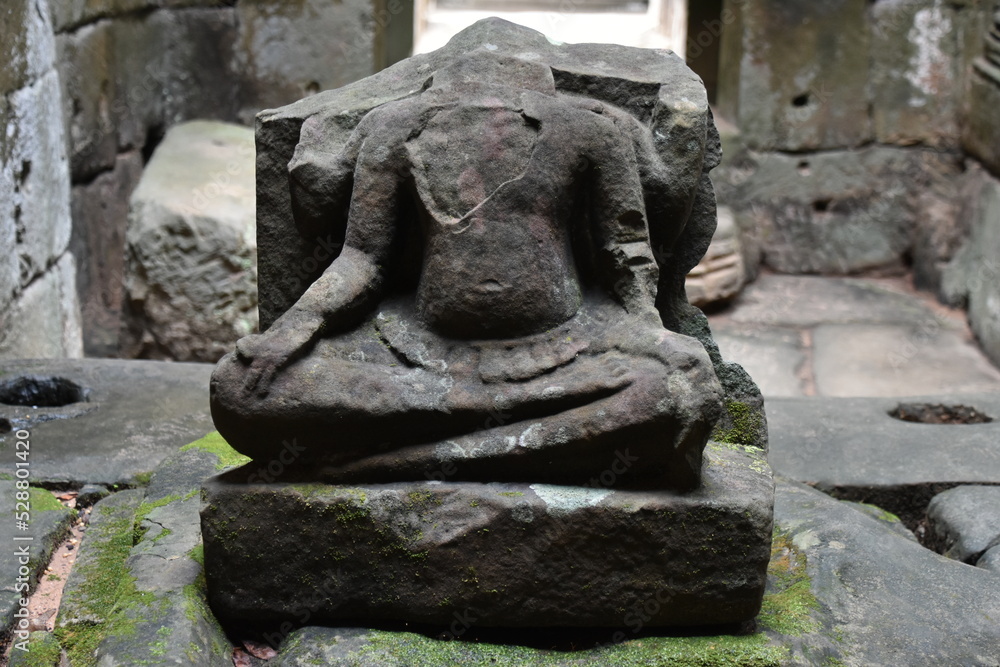 Headless Seated Buddha in Preah Khan Temple, Siem Reap, Cambodia Headless Seated Buddha in Preah Khan Temple, Siem Reap, Cambodia