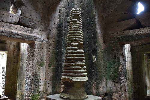 Sculpture Marking the Center of Preah Khan Temple, Siem Reap, Cambodia