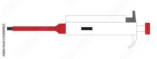 Single channel Micropipette. Vector illustration. photo