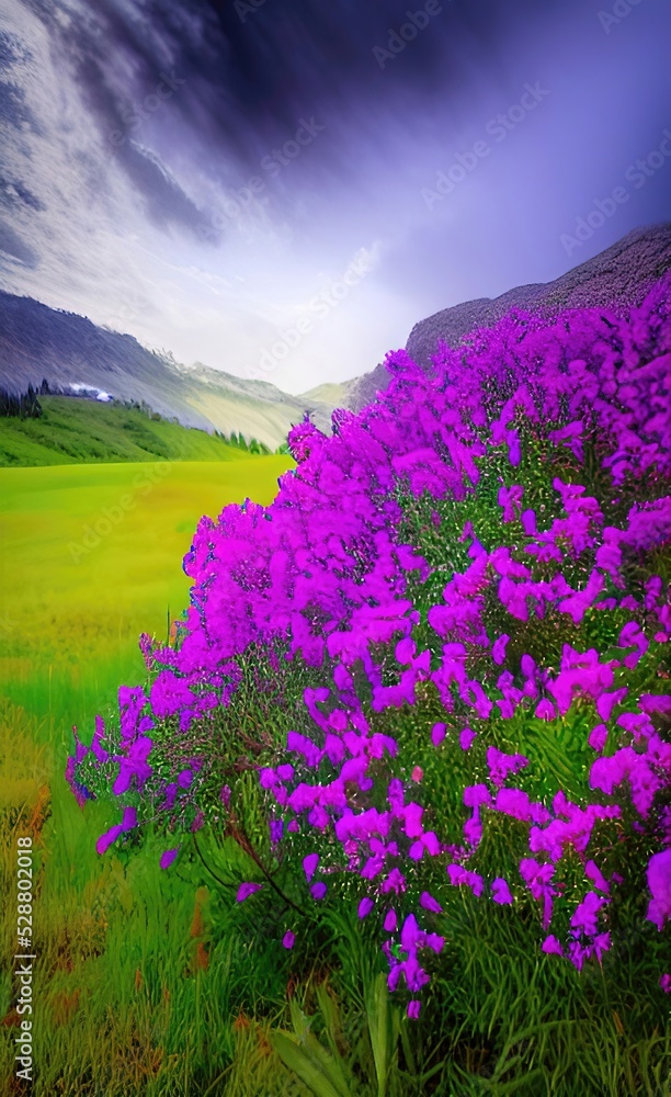 Obraz premium flowers in the mountains