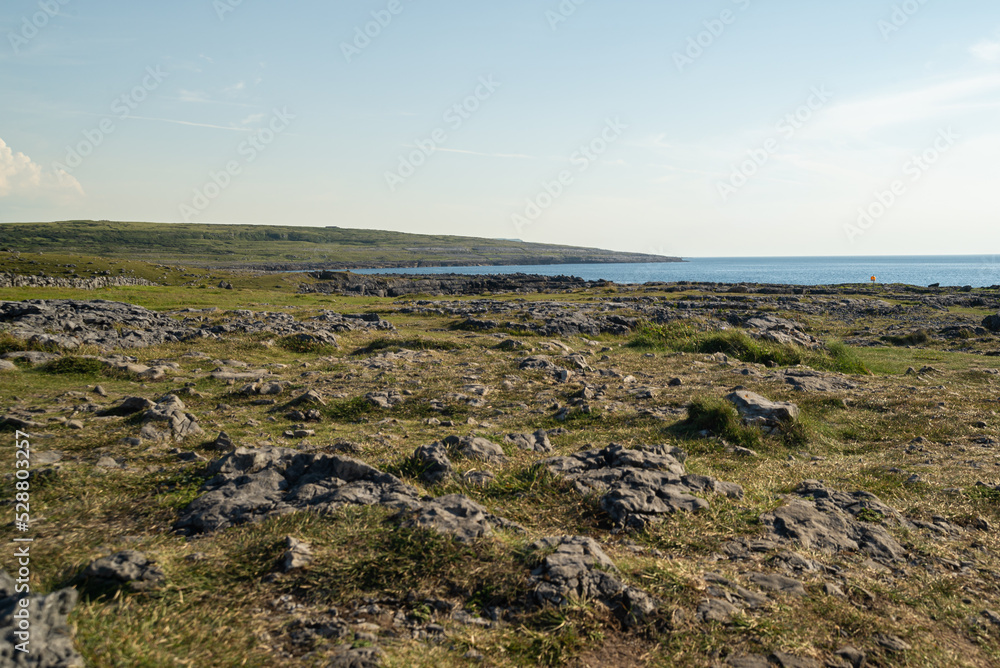 Burren County Clare, view of stony landskape Burren County Clare, view of stony landskape