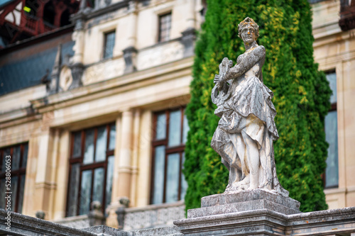 Statue at The Peles Castle in Romania © frimufilms