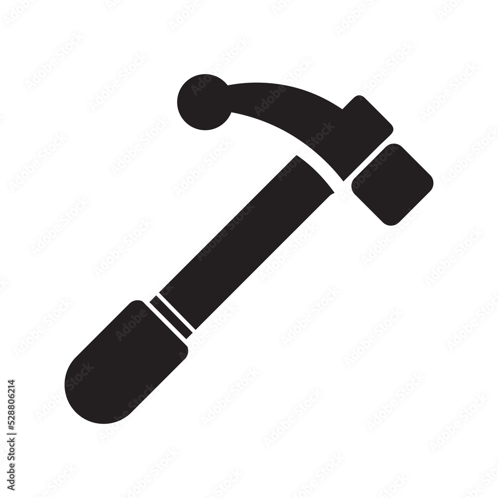 Mechanic tool hammer pickaxe icon | Black Vector illustration | Mechanic tool hammer pickaxe icon | Black Vector illustration |