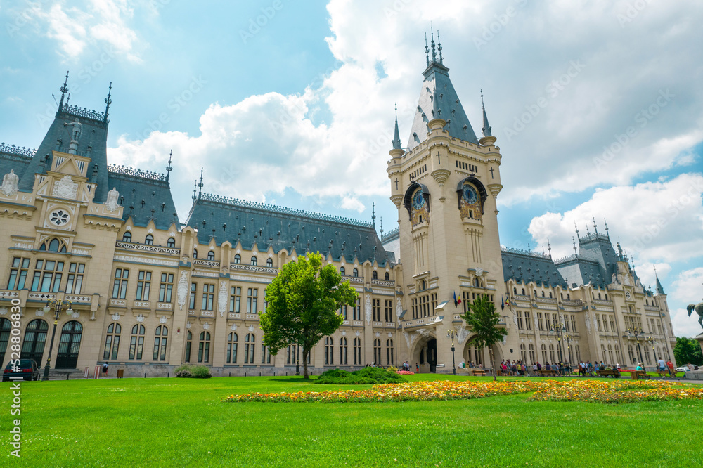 View of the Palace of Culture in Iasi, Romania