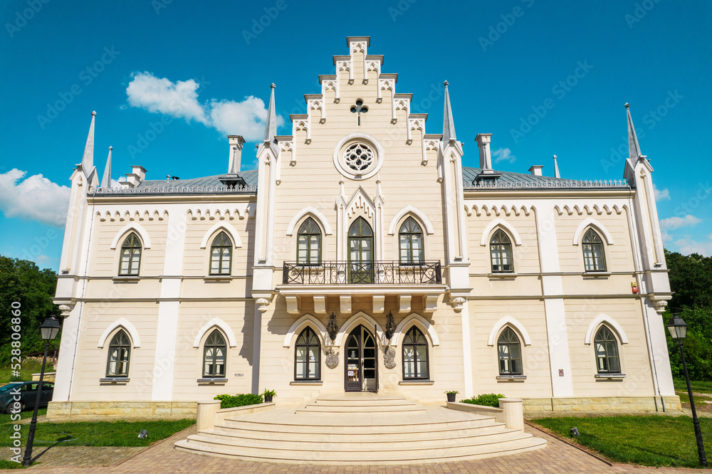 View of the The Palace of Alexandru Ioan Cuza in Romania