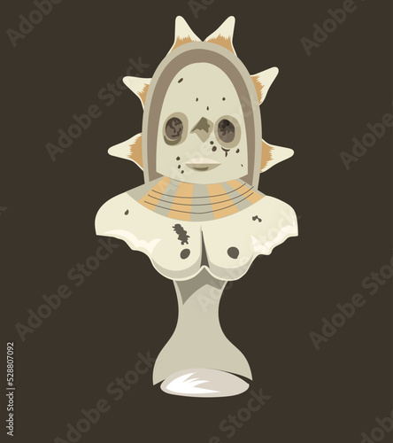 Figurines of women are perhaps the most plentiful of the figurines in Indus Valley vector illustration 