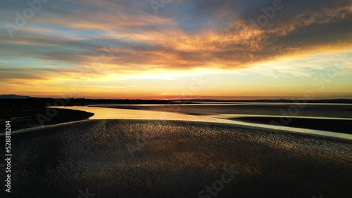 Sunset in the Port Carlisle countryside