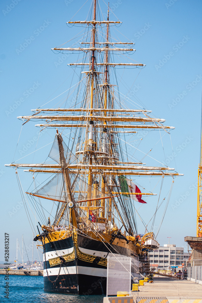 Italian ship in the port