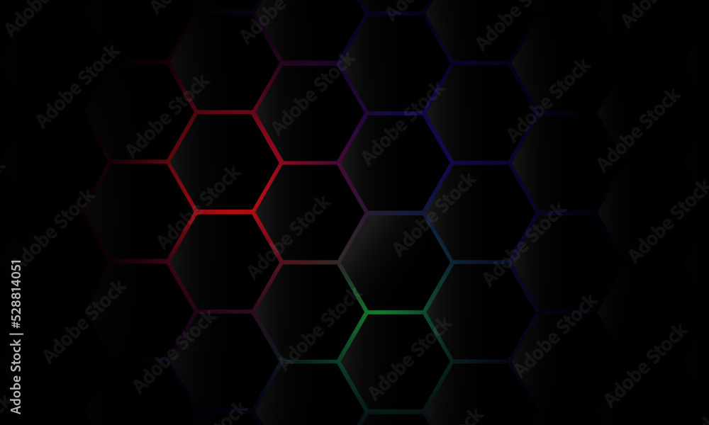 Hexagonal technology pattern mesh background Hexagonal technology pattern mesh background