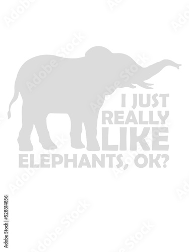 I really like elephants 