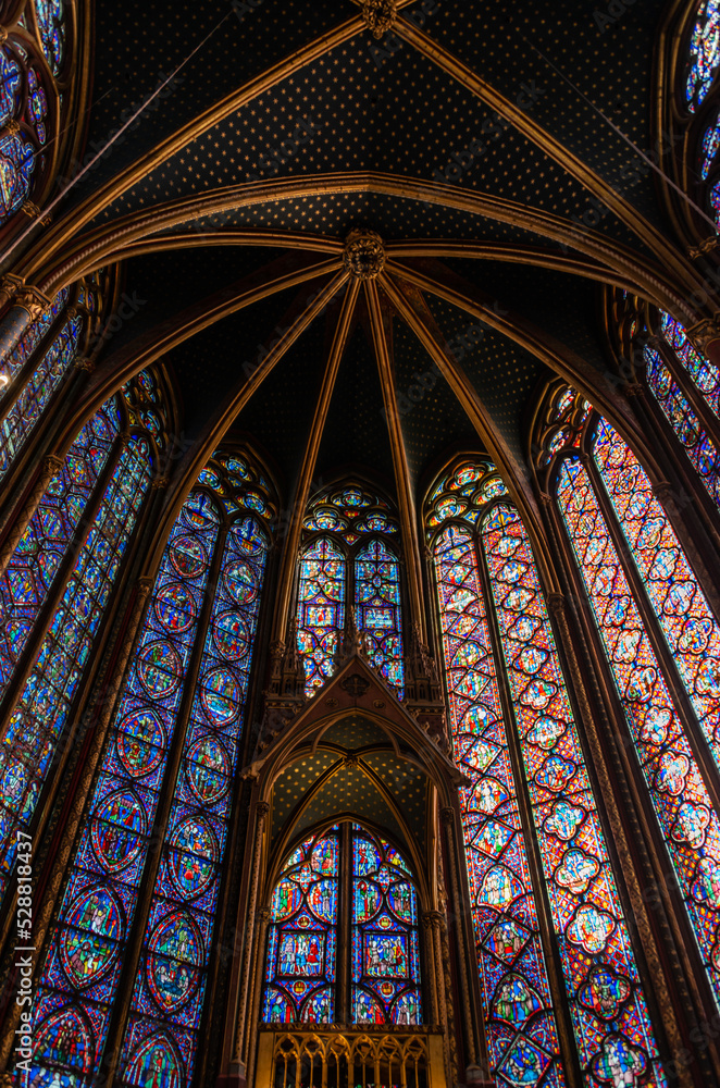 sainte chapelle paris interior gothic catholic midevil art
