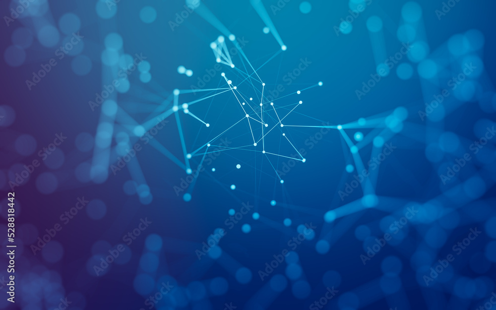 Abstract background. Molecules technology with polygonal shapes, connecting dots and lines. Connection structure. Big data visualization. Abstract background. Molecules technology with polygonal shapes, connecting dots and lines. Connection structure. Big data visualization.