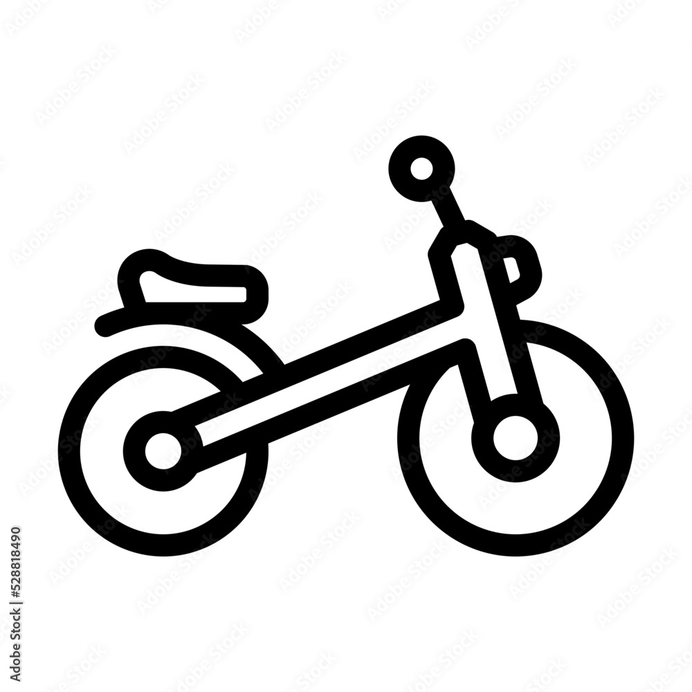 bicycle kid leisure line icon vector. bicycle kid leisure sign. isolated contour symbol black illustration bicycle kid leisure line icon vector. bicycle kid leisure sign. isolated contour symbol black illustration