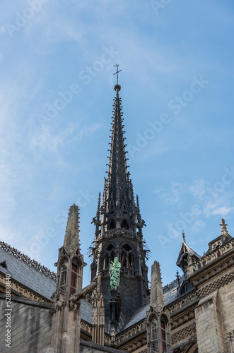 The famous Notre-Dame de Paris cathedral, French Gothic architecture Paris, France