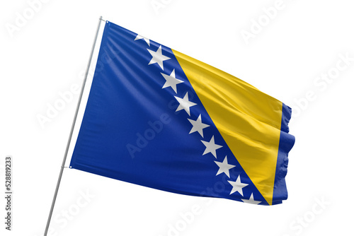 Transparent flag of bosnia photo